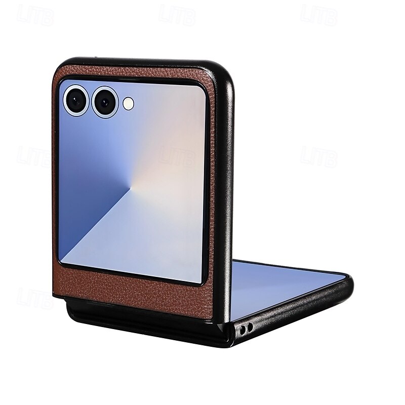 telefono Custodia Per Samsung Galaxy Z Flip 7 Z Flip 7 FE Z Flip 6 Z Flip 5 Copertura Posteriore Resistente agli urti Retrò TPU Pelle PU del 2025 a $9.99 –P7