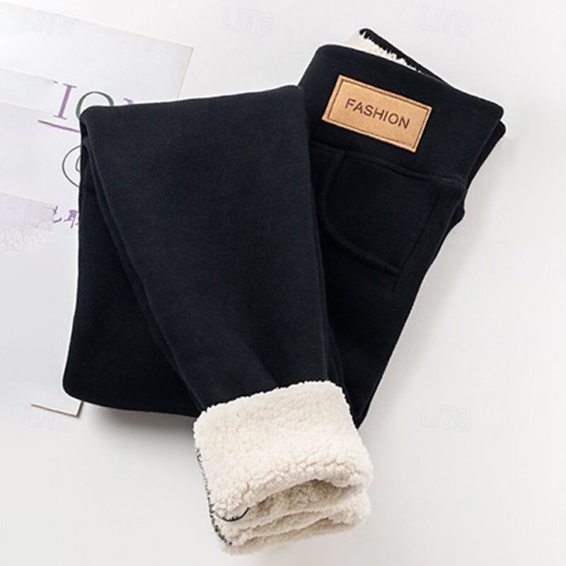 Per donna Pantaloni Sherpa Leggings spessi caldi invernali Foderato in pile Vita Alta Palestra Atletico Pilates Pantaloni Tinta unica Nero Borgogna Blu Gli sport Abbigliamento sportivo del 2026 a $18.99 –P8
