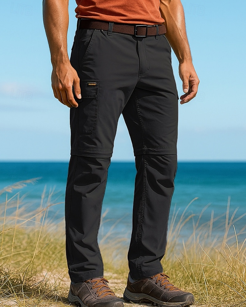 Herren Abzippbare Hosen Wanderhosen Softshellhosen Frühling Herbst Außen Normale Passform Wasserdicht Winddicht Unterteile Tasche Schwarz Armeegrün Camping / Wandern Laufen S M L XL XXL 2026 - $34.99 –P5