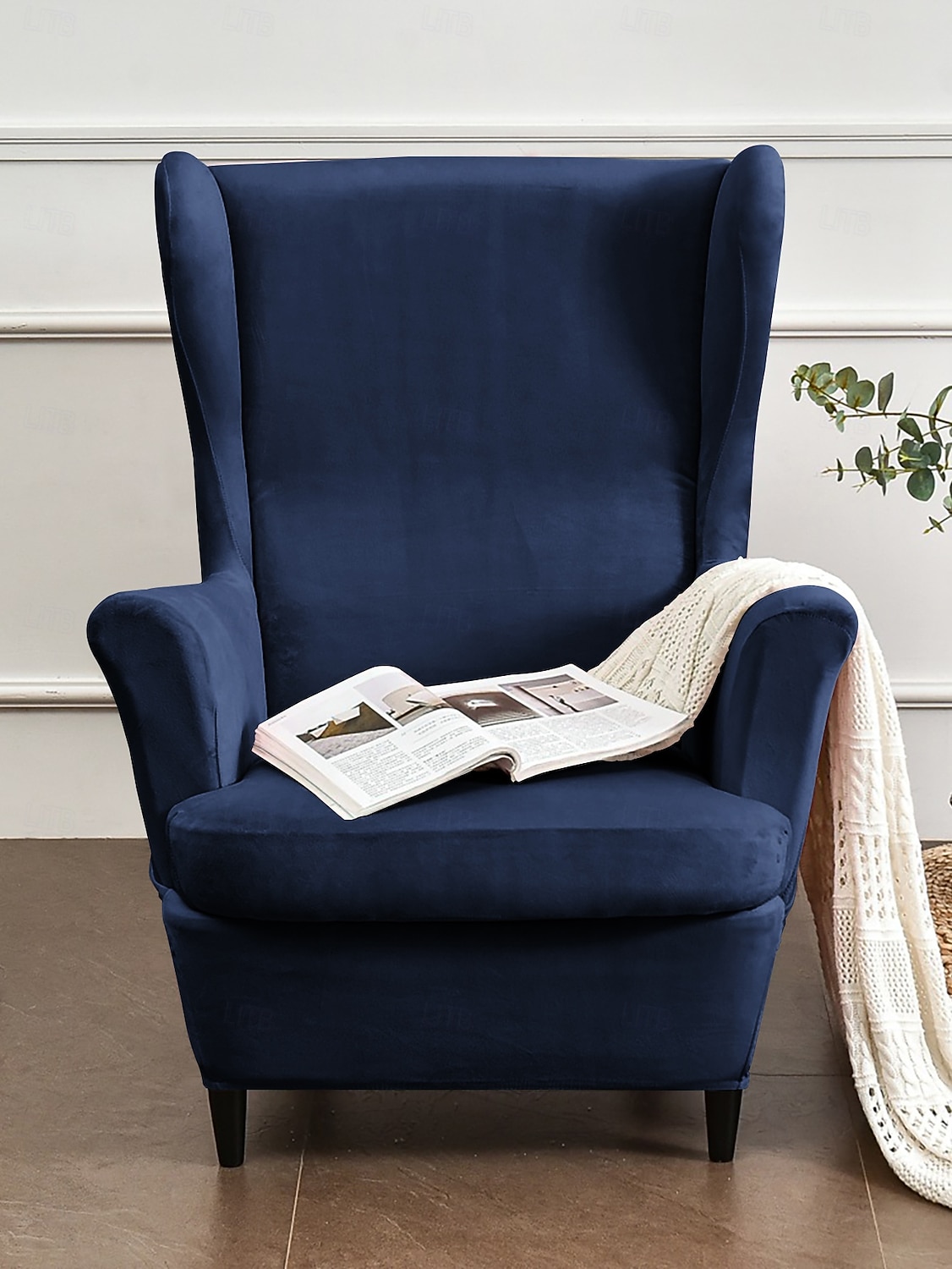 Capa Wingback para cadeira Floral / Geométrica / Listrado Estampado Poliéster Capas de Sofa de 2025 por $33.99 –P2