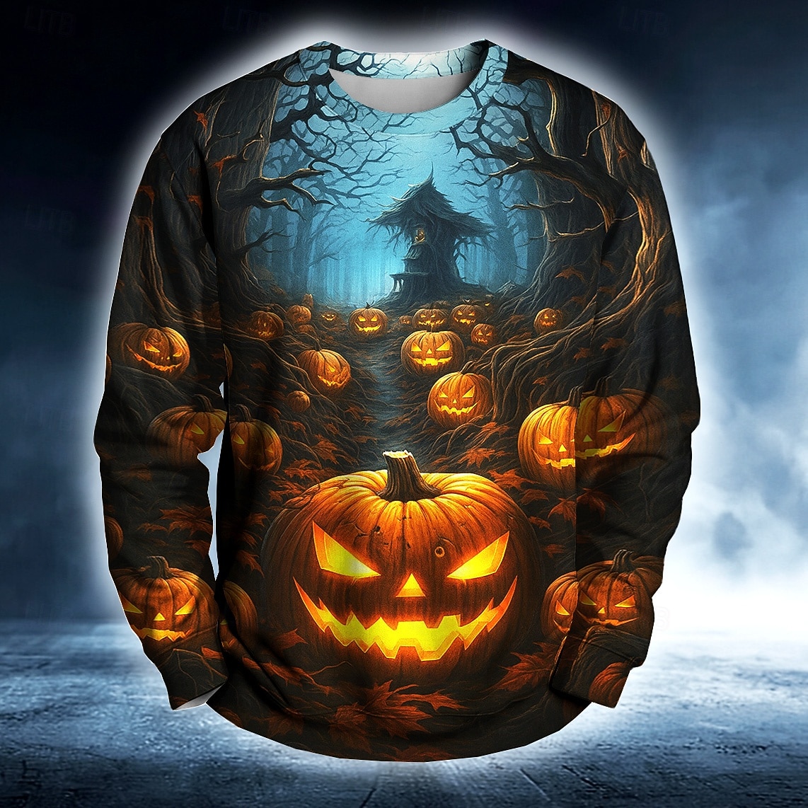 Halloween Pánské Dýně Mikina Punk Večírek Tričkový Dovolená Černá Výstřih ke krku 3D Celý rok Návrhář 2025 - $30.99 –P1