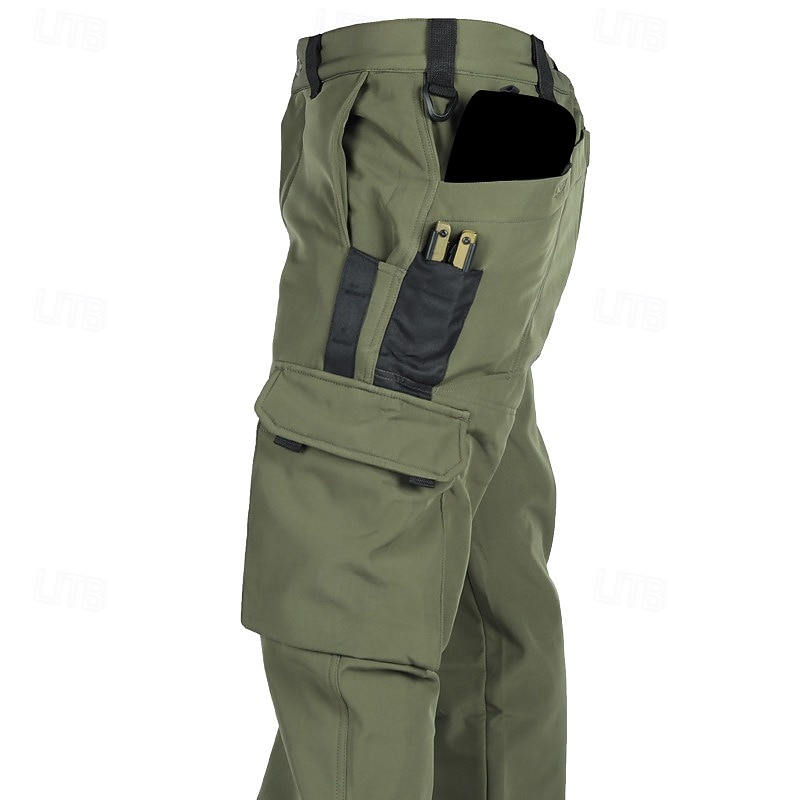 Hombre Pantalones cargo Pantalones de lana Pantalones tácticos Pantalones Botones Multi bolsillo Plano Listo para vestir Templado Exterior Diario Acampada y Senderismo Moda Clásico Verde Trébol Caqui 2026 - $37.99 –P8