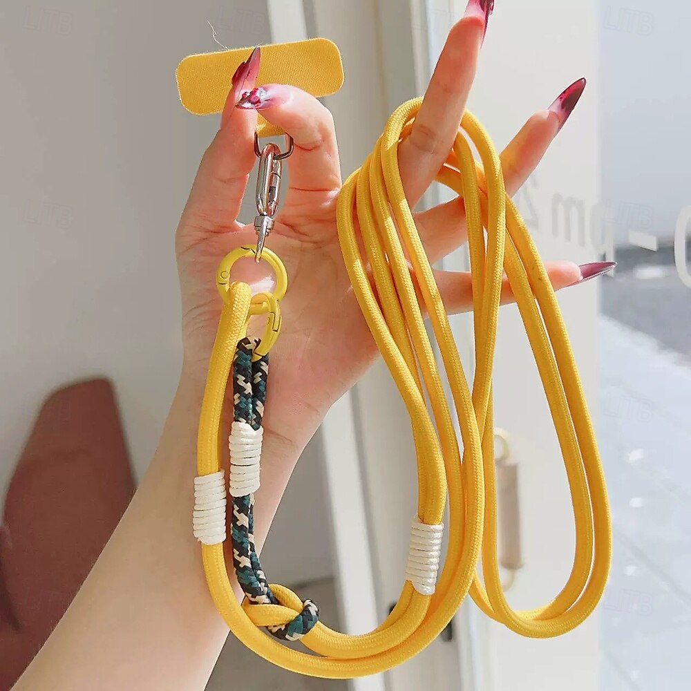 divatos mobiltelefon-zsinór, hosszú kötéllel, keresztpánt, férfiak és nők számára, kültéri túrázáshoz, strapabíró, kártya alakú, elvesztésgátló csipesszel ellátott mobiltelefon-zsinór 2026 - $9.99 –P4