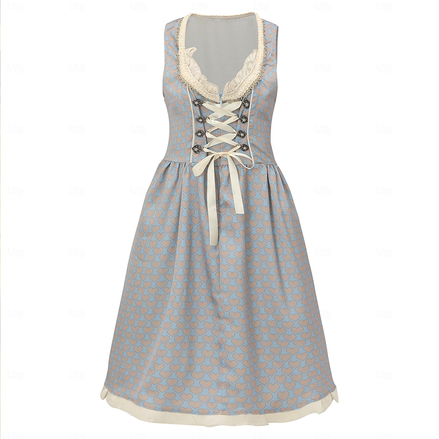 Oktoberfest Mekot dirndl impi baijerilainen Saksa München Niityt Naisten Juhla Olutfestivaali Perinteinen tyyli kangas Leninki Esiliina Ilman puseroa (70 cm) 2026 - $79.99 –P6