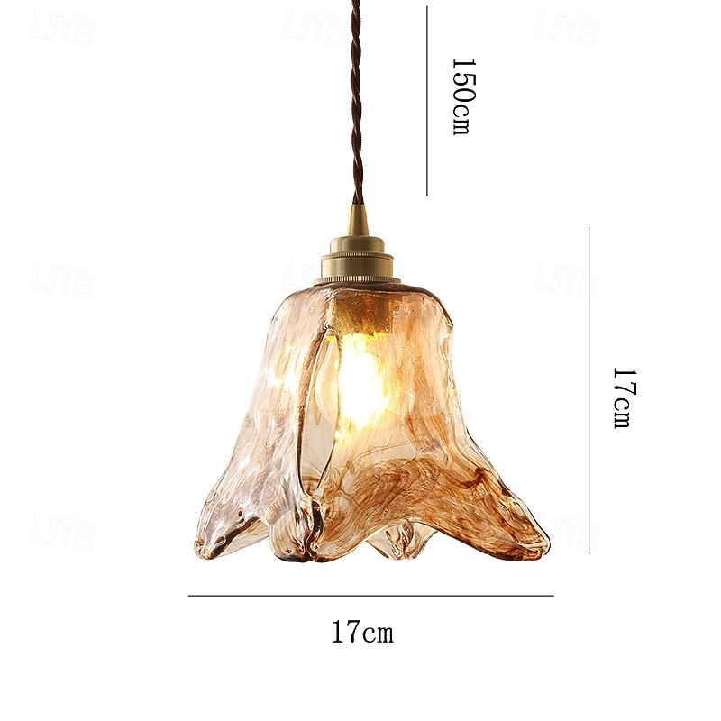Mini luminária pendente de vidro e cobre com cúpula de vidro, luminária pendente de vidro transparente para quarto, sala de jantar e cozinha de 2025 por $141.99 –P6