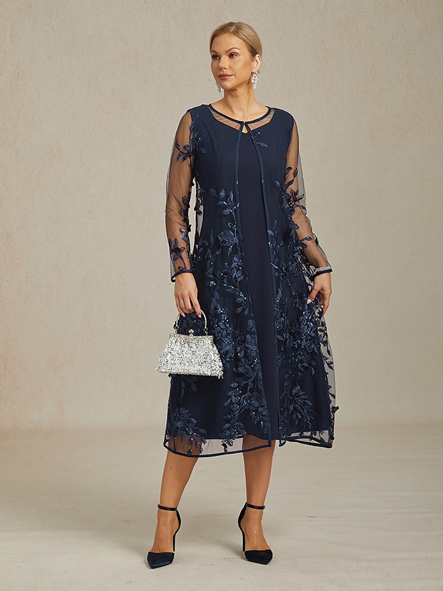 Femmes Robe Midi Robe fourreau Robe trapèze Élégant Mariage Soirée robe demoiselle d honneur Coupe régulière Couleur Unie Sans manches Col en V bleu marine Été Printemps Automne Hiver de 2025 ? $129.99 –P3