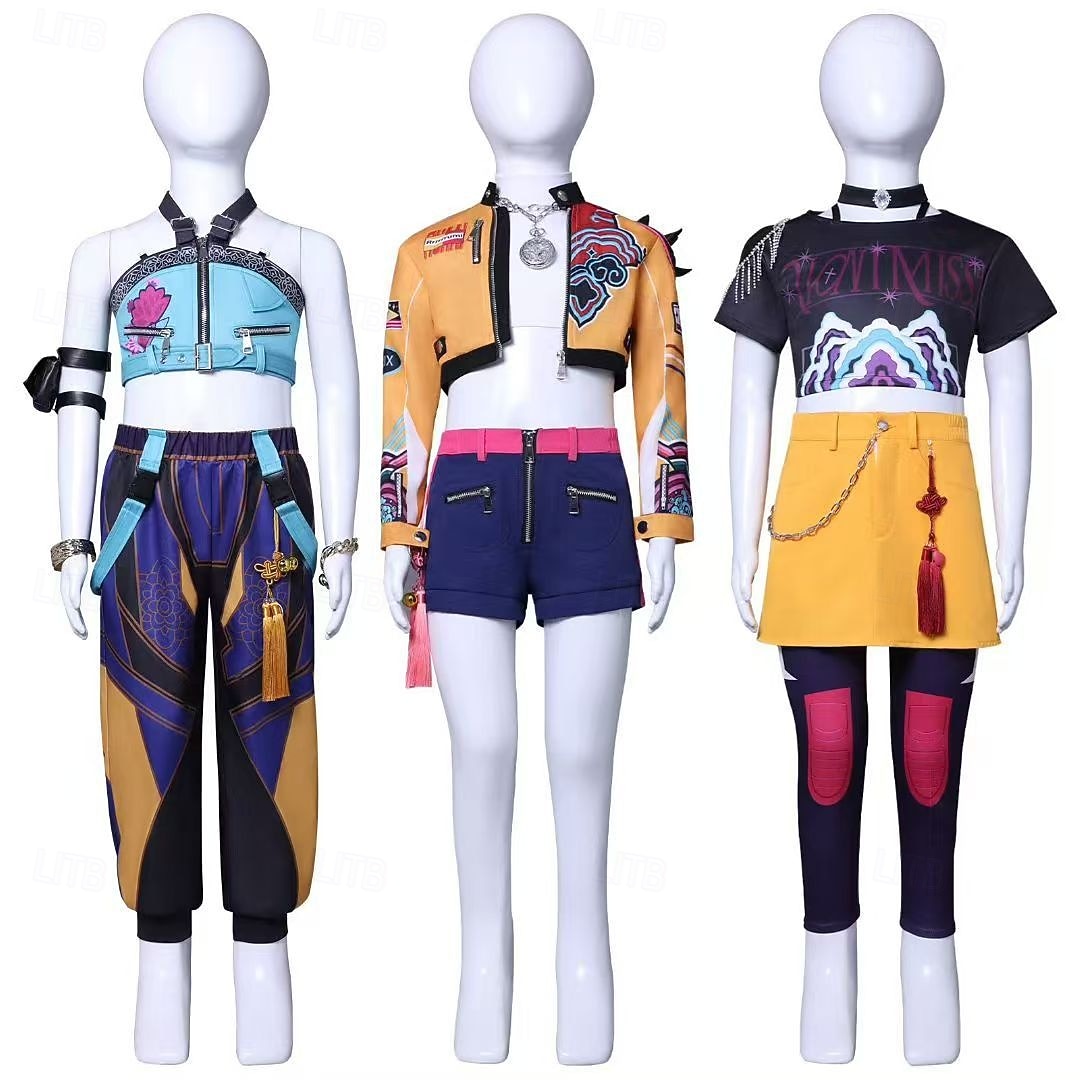 Lovci démonů z K-Popu Rúmí Zoey Cosplay kostým Cosplay Paruky Cosplay kostým Filmové kostýmy for Dívčí Dětské předvečer Všech svatých Den dětí Plesová maškaráda 2025 - $80.99 –P3