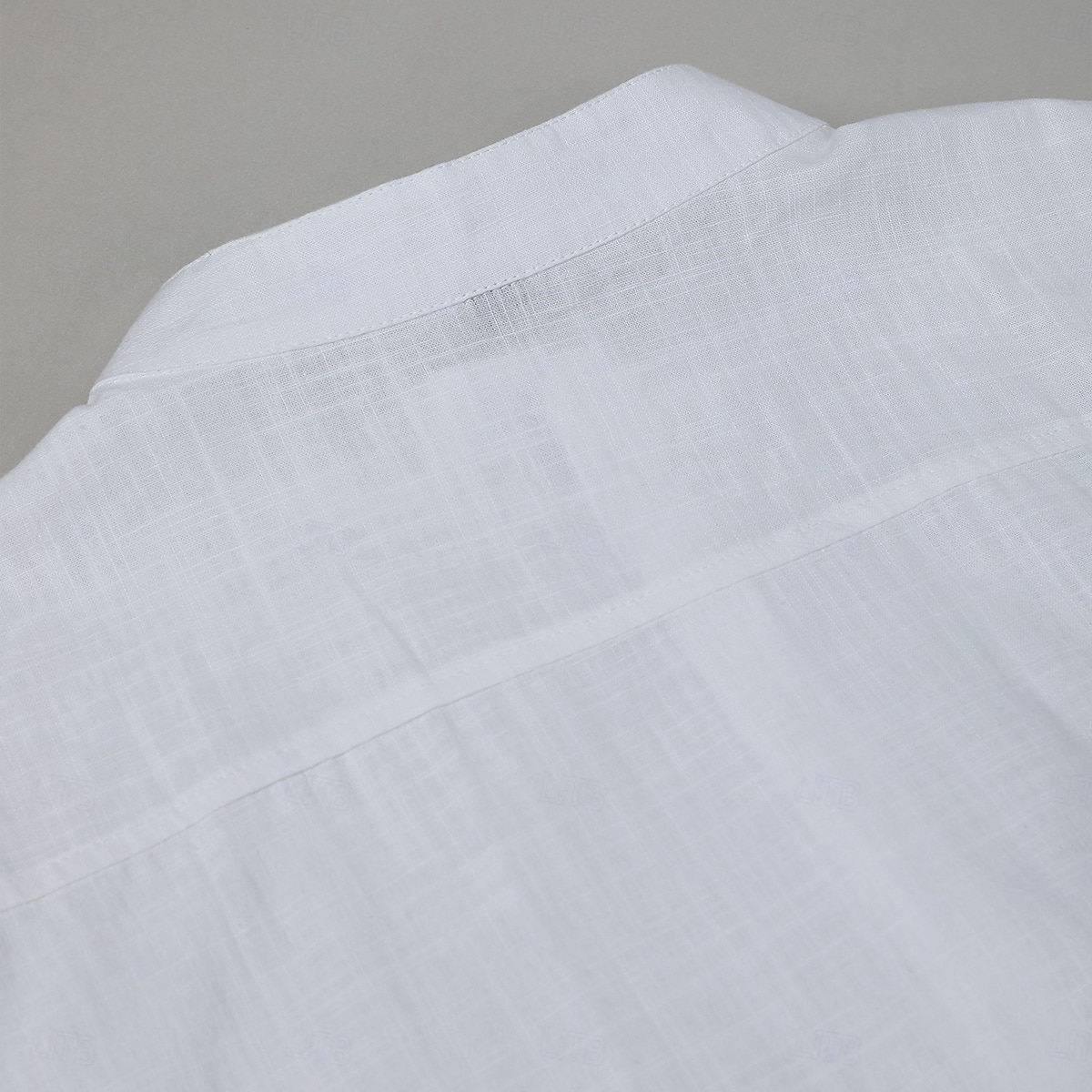 Per uomo Camicia Camicia di lino Camicia con colletto alla coreana Camicia Estiva Abbigliamento da spiaggia Camicia con Bottoni Semplice Vacanza Crociera Nero Bianco Arancione Grigio Manica Corta del 2025 a $20.99 –P5