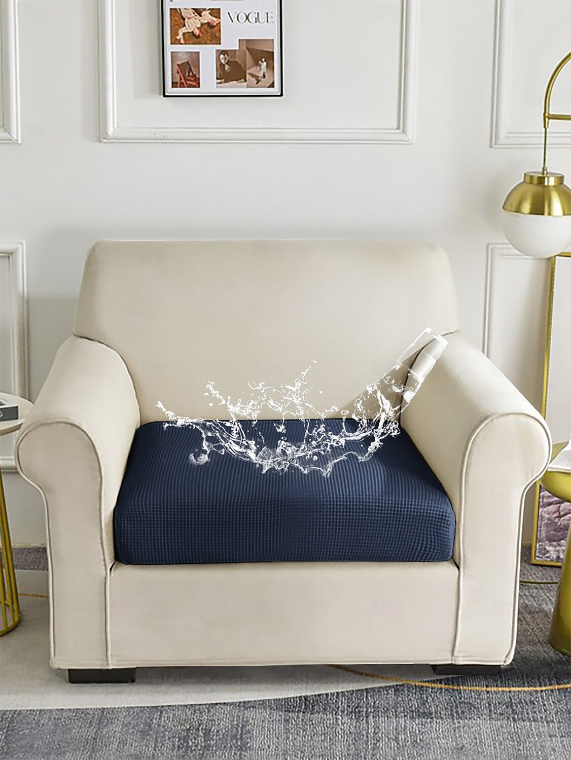 Capa de almofada de assento Floral Fios Tingidos Microfibra Capas de Sofa de 2025 por $10.99 –P2