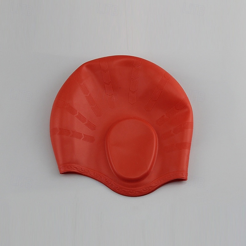 قبعة سباحة من السيليكون إلى بالغين سيليكون غرفة إضافية ملائمة مريح مقاوم للكلور ومضاد للحساسية سباحة تزلج على الماء 2026 - $5.49 –P5