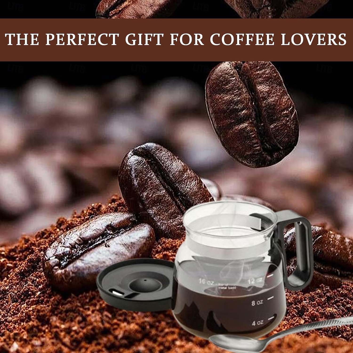 Tasse à café en verre de 16 oz, style cafetière, tasse à café en verre transparent avec couvercle de voyage de type paille pour café chaud, thés chauds, chocolat chaud de 2026 ? $27.99 –P6