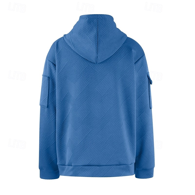 Per uomo Felpa con cappuccio Felpa con cappuccio e zip corta Felpa con cappuccio tattica Tattico Nero Bianco Rosso Blu Cachi Con Cappuccio Semplice Cerniera Testurizzato Sport & Outdoor Casuale del 2025 a $32.99 –P8