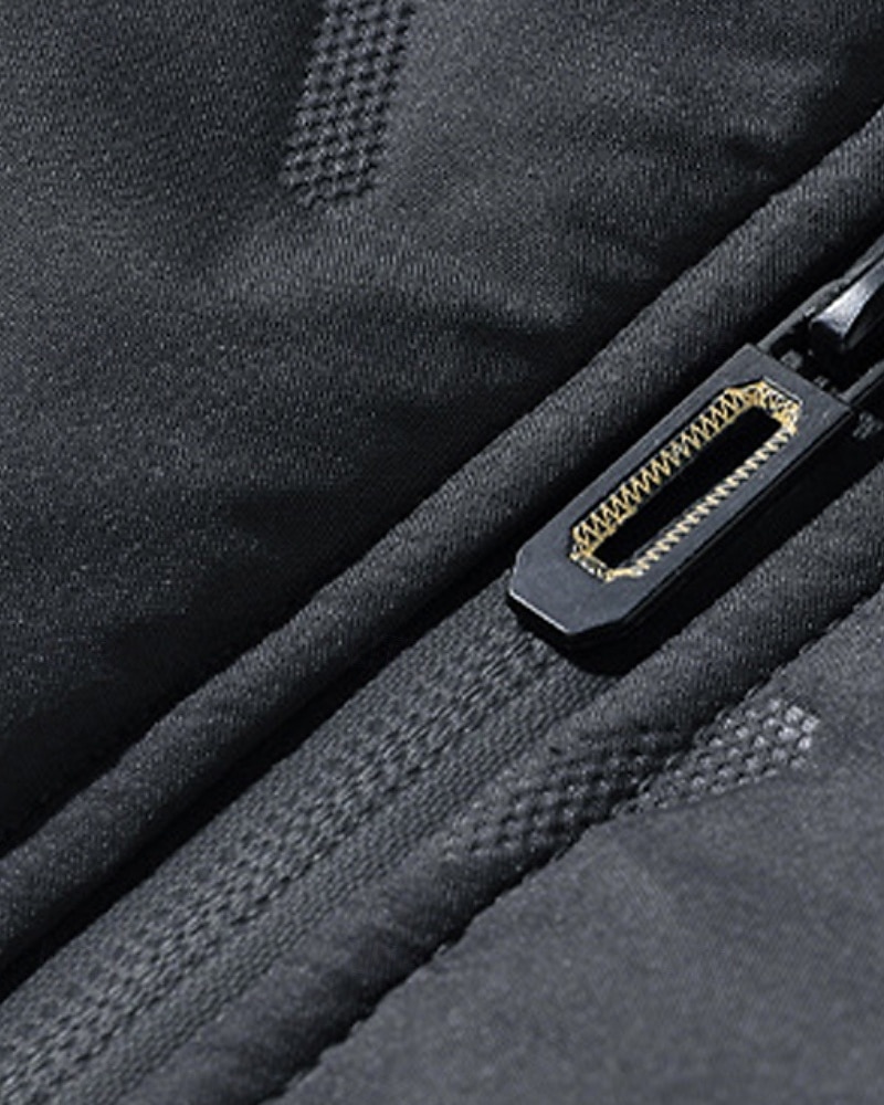 Barn Pojkar Hoodiejacka Pufferjacka Ytterkläder Ensfärgat Långärmad Dragkedja Ficka Täcka Utomhus Dagligen Svart Grå Vinter 4 år + 2025 - $33.99 –P9