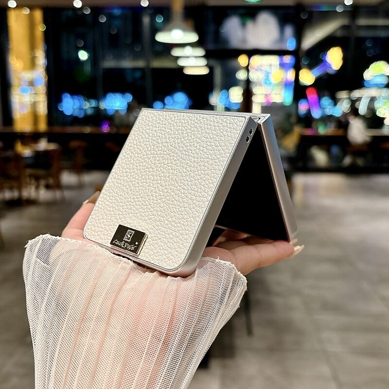 телефон Кейс для Назначение SSamsung Galaxy Z-флип 7 Z-флип 6 Z Flip 5 Z Flip 4 Кейс на заднюю панель Защита от удара Ретро ТПУ Кожа PU 2025 - $11.99 –P5