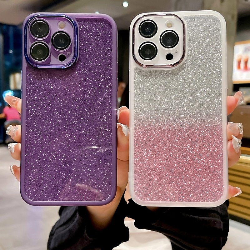 τηλέφωνο tok Για iPhone 17 Pro Max 17 Air 16 15 14 Pro Max Plus 16e 13 Pro Max Πίσω Κάλυμμα Bling Glitter Shiny Ανθεκτική σε πτώσεις Διαβάθμιση χρώματος Σιλικόνη 2025 - $6.99 –P13