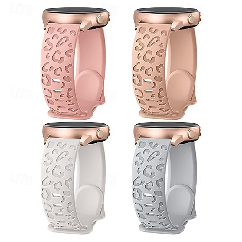 מארז 4 צפו בנד ל Garmin Samsung Amazfit Polar גישה S42 / S40 / S12 GTS 4,4mini, 3,2,2mini, 2e, GTR 42mm, Bip U Pro, U, 3 Pro, 3, S lite, S, lite Watch 8/7/6/5/4 40/44mm, Watch 6 Classic 43mm, Watch 4 2026 - $16.99 –P6