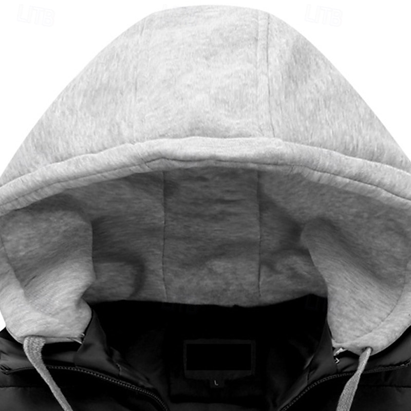 Herr Pufferväst Väst Gilet Semester Dagligen Datum Mode Ledigt Vinter Ficka Polyester Håller värmen Bekväm Ensfärgat Dragkedja Huva Normal Svart Rubinrött Orange Mörkblå Väst 2025 - $26.99 –P5
