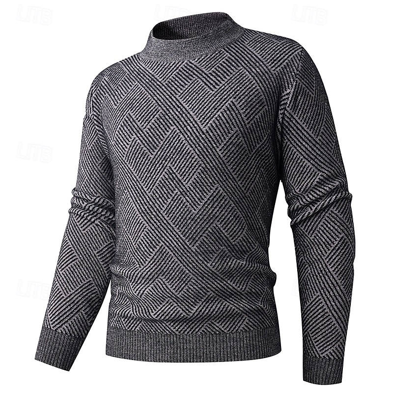 Miesten Neulos Neulepusero Joustin Neuloa Tavalliset topit Kudottu Tiukka Tavallinen poolokaulus Neuleet Nykyaikainen Kausaliteetti Arki-asut Vaatetus Syksy Vaalean harmaa Tumman harmaa M L XL 2025 - $32.99 –P1