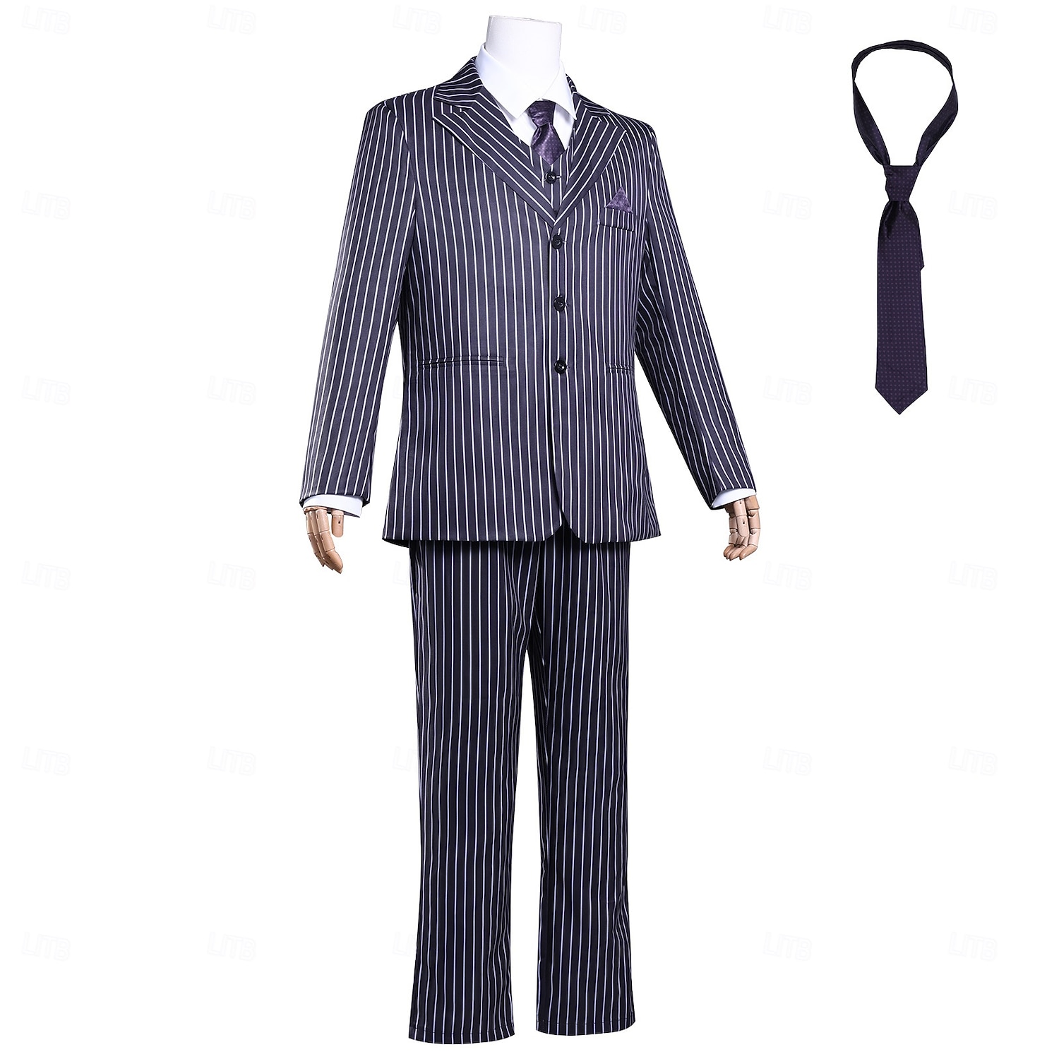 Szerda Addams Addams család Gomez Addams Jelmez Öltönyök és blézerek Szerepjáték Filmsztár jelmez for Férfi Felnőttek Mindszentek napja Teljesítmény Parti Ruha 2025 - $90.99 –P3