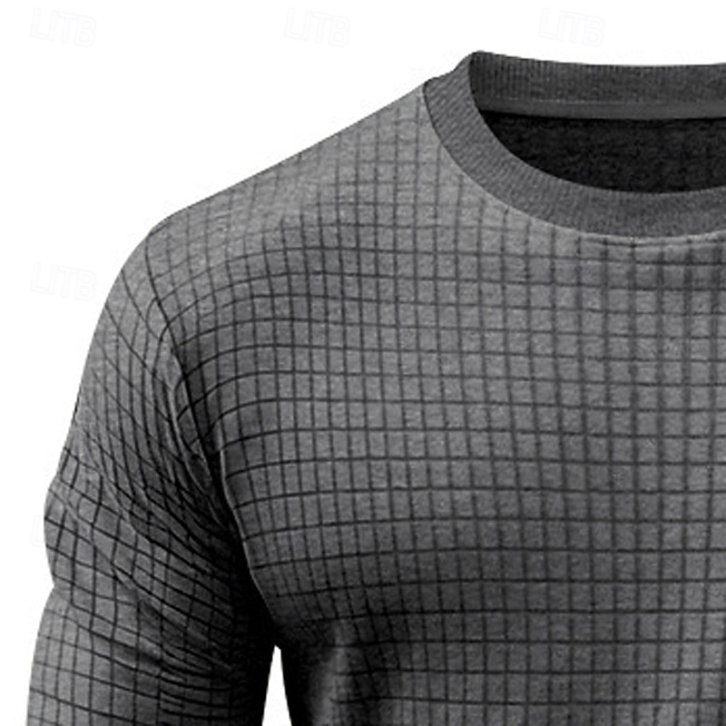 Hombre Sudadera Sudadera con estampado de gofres Sudadera Con Capucha Pull-over Negro Blanco Verde Ejército Caqui Gris Cuello Barco Plano Con Texturas Deporte Casual Diario Ropa de calle Fresco Ropa 2025 - $27.99 –P6