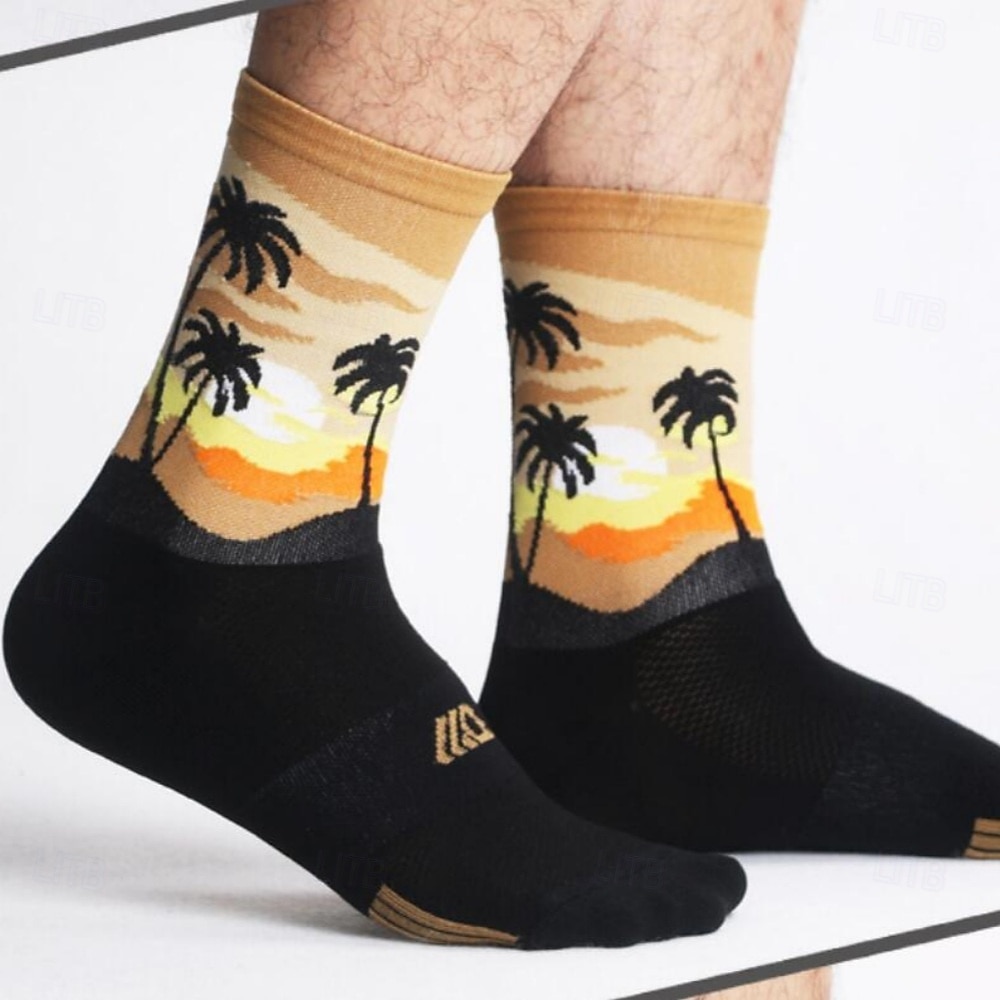 Calcetines Calcetines Ciclismo Calcetines de bicicleta Calcetines deportivos Calcetines atléticos Camping / Senderismo Senderismo Ejercicio al Aire Libre Bicicleta / Ciclismo Alta elasticidad Cómodo 2025 - $12.99 –P6