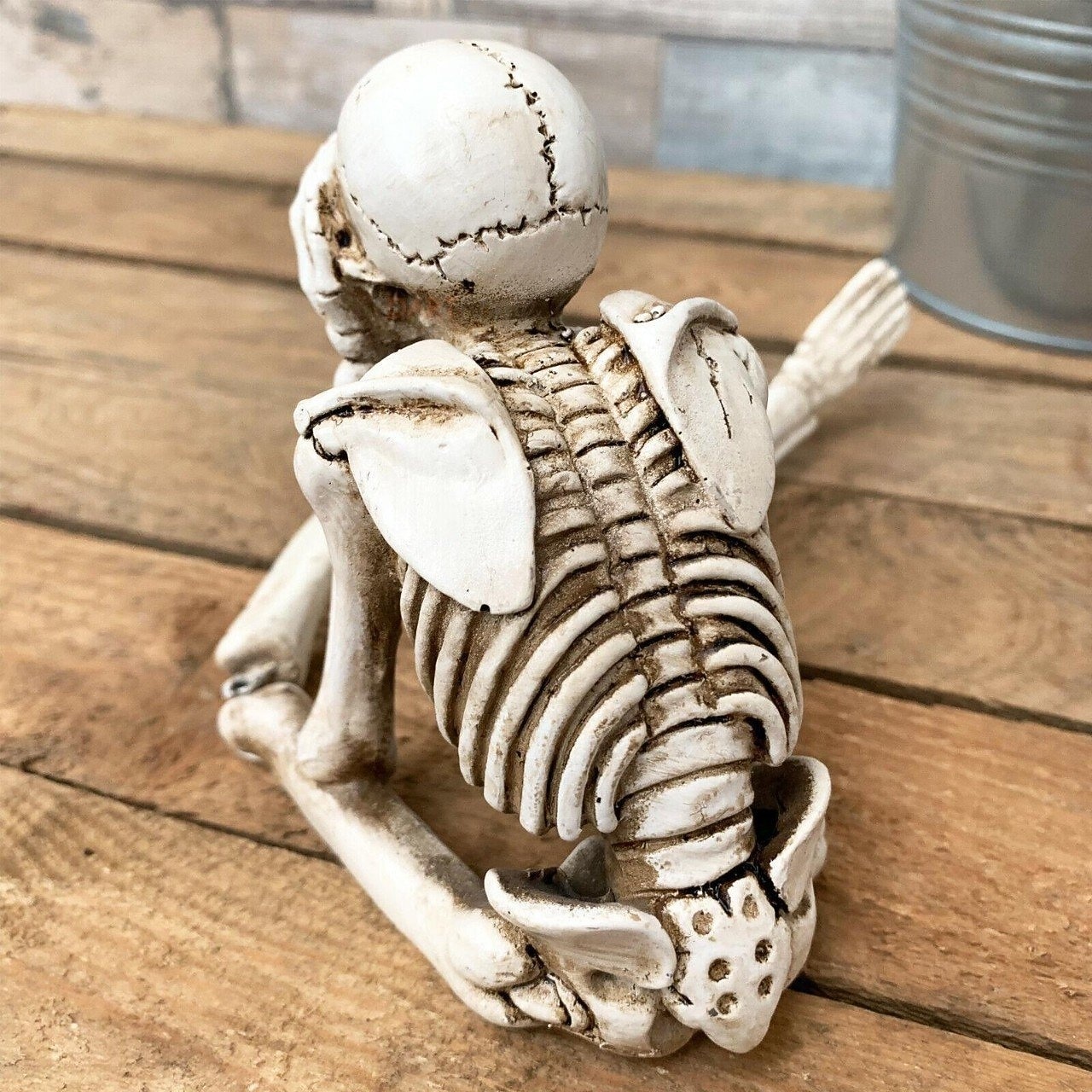 3 ks halloweenská simulace krbu, kombinace lebek, halloweenské sochy, vidět, mluvit, slyšet, žádné zlo, kostlivé figurky, realistické dekorace lebek pro domov, strašidelný dům, halloweenská párty 2025 - $29.99 –P9