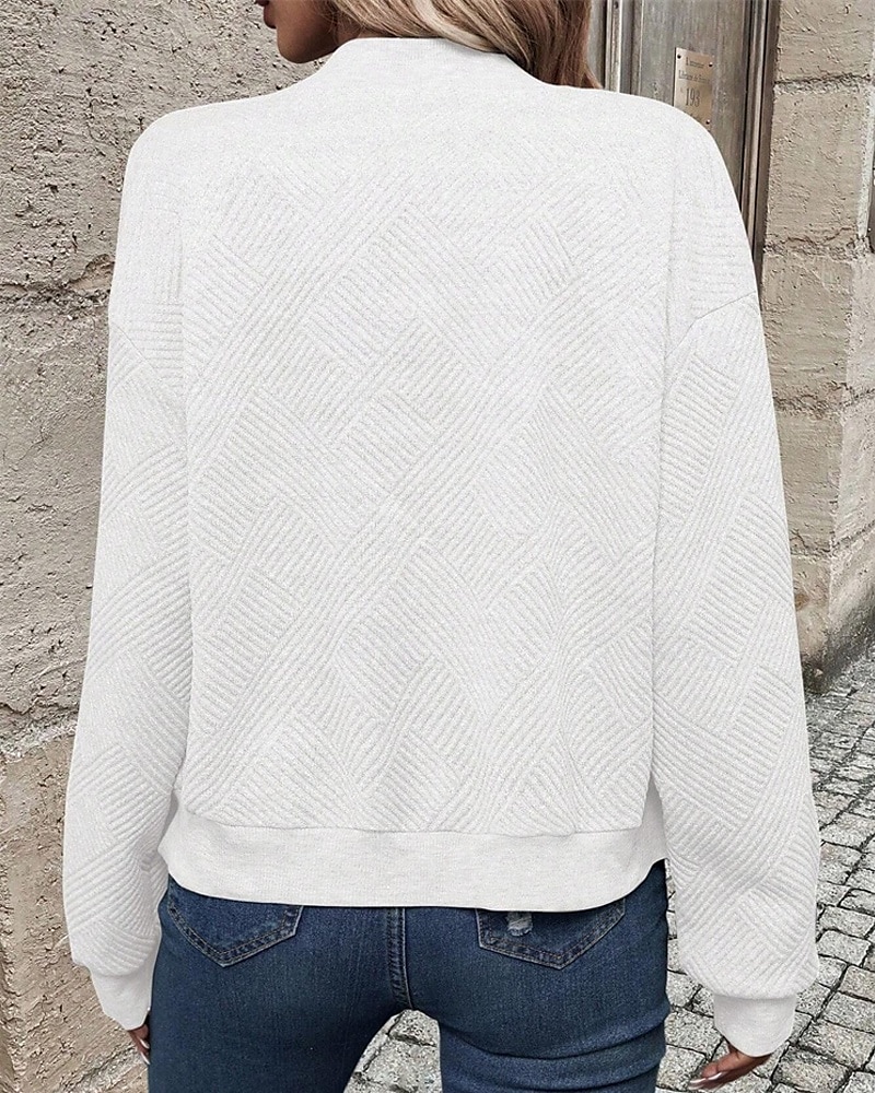 Per donna Giacca Casual Confortevole Traspirante Cerniera Tasca Moda Moderno Casual Semplice Uscire Weekend Cerniera Regolare Collo alla coreana Vestibilità regolare Manica Lunga Capispalla Nero del 2025 a $23.99 –P12