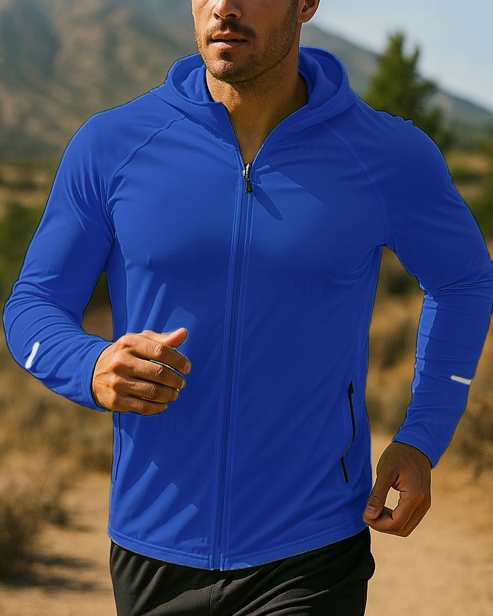 Hombre Chaqueta para correr Chaqueta para exteriores Chaqueta con capucha Bolsillo Correa Manga Larga Camiseta Ropa Deportiva Resistente al Viento Secado rápido Dispersor de humedad Transpirable 2025 - $21.59 –P9