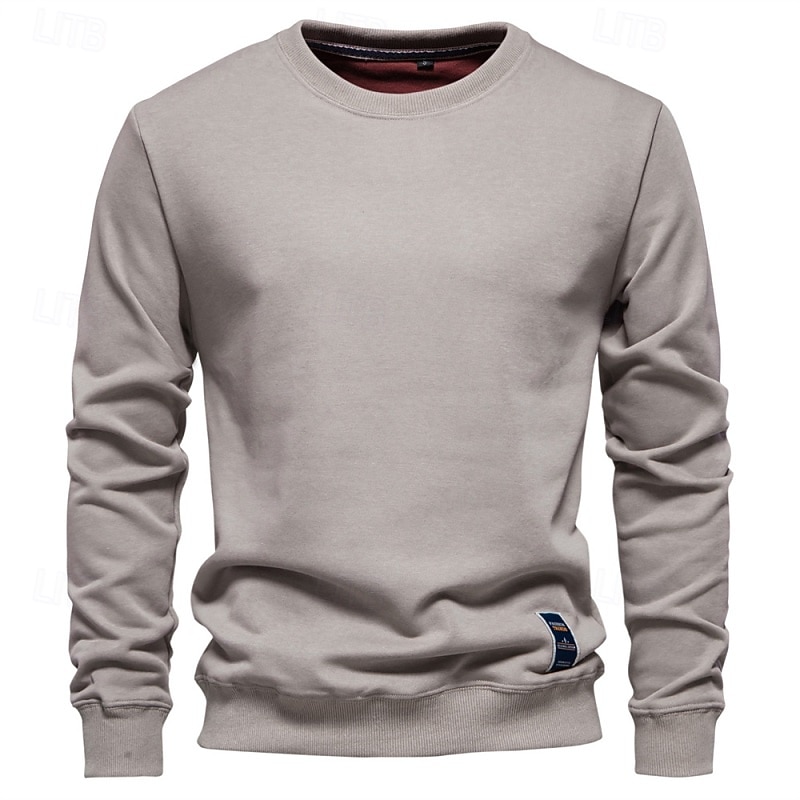 Homens Moletom Moletom com capuz Estacionar Preto Verde Tropa Azul Marinha Laranja Cáqui Gola Redonda Tecido Desportos e Ar livre Casual Diário Roupa de rua Legal Roupa de Esporte Primavera & Outono de 2025 por $27.99 –P5