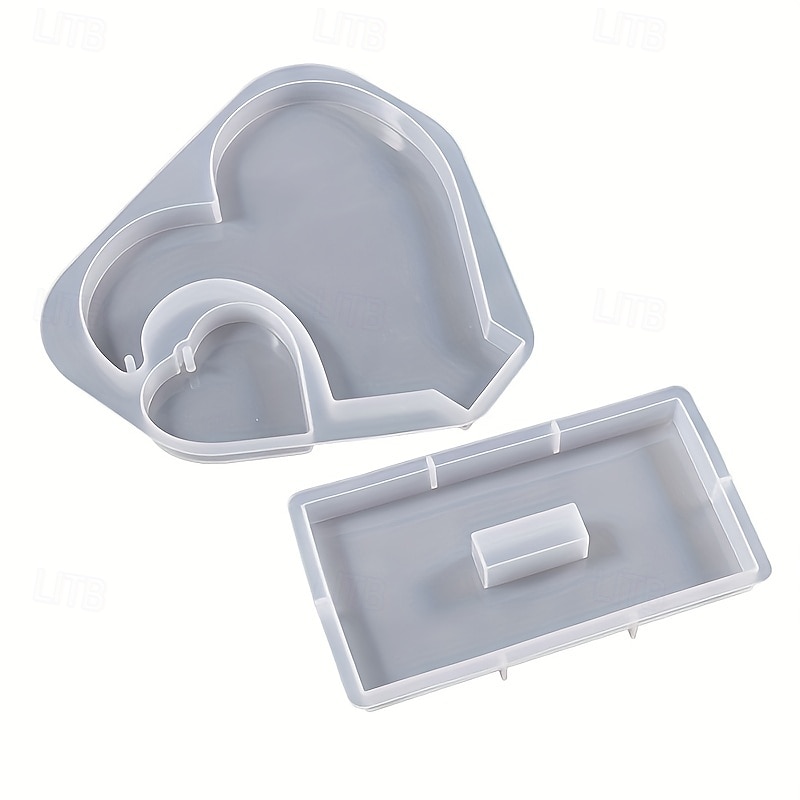 Velká sada silikonových forem na odlévání srdíček z pryskyřice, 1 sada, silikonová forma ve tvaru srdce pro domácí dekoraci, svatební ozdoba, promoční suvenýr. 2025 - $23.99 –P8