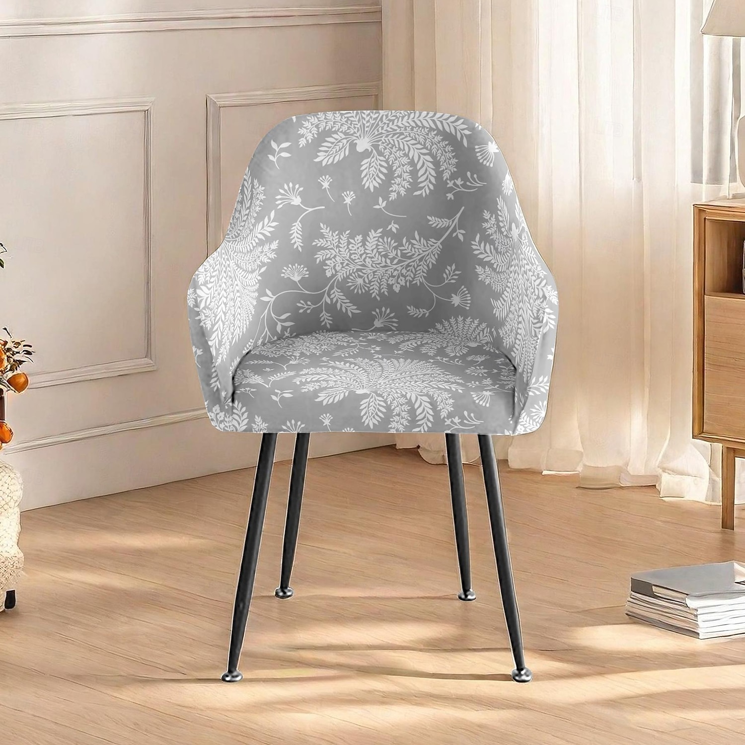 Office Chair Cover & Stool Cover - Geometric Print Stretch Polyester Slipcovers | Anti-Slip Seat Covers for Desk Chairs, Bar Stools 2026 - HUF 5517 –P1