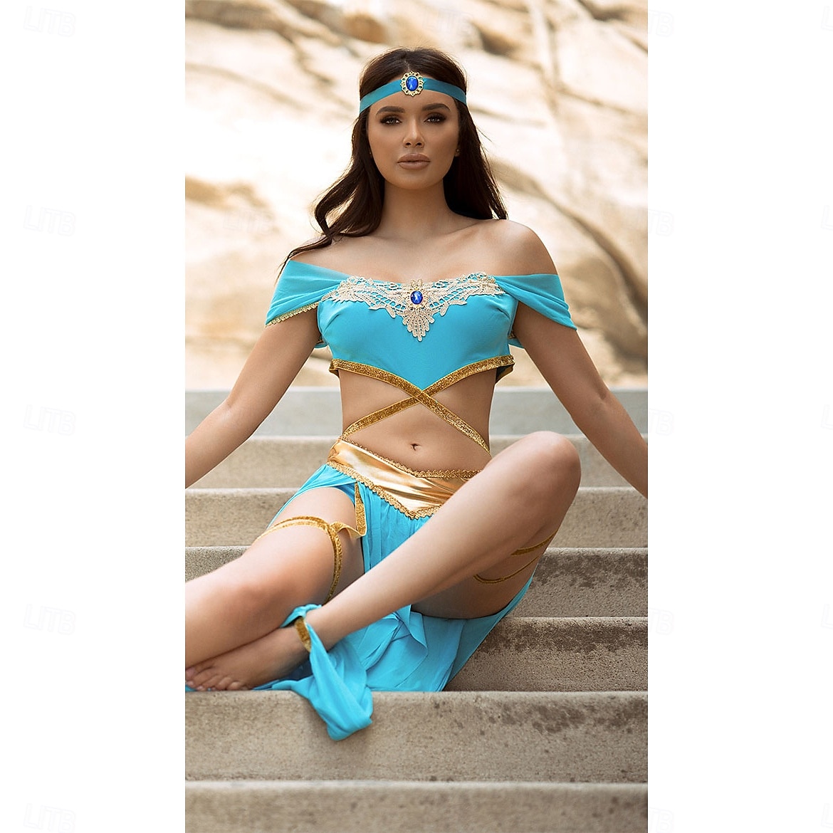 Duhul și lampa magică Prințesă Jasmine Costum de petrecere tematică Costume de dans Cosplay for Pentru femei Adulți Halloween Carnaval Performanță Petrecere Mascaradă 2026 - $48.99 –P7