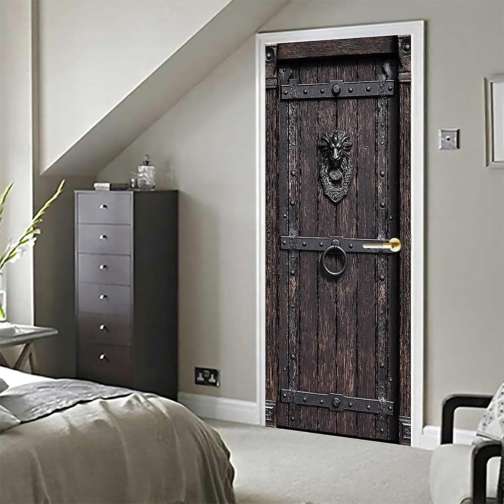 Door Cover Outdoor Banners Castle Door Vintage Medieval 3D Bedroom Living Room Dorm Front Door Home Decor 2026 - $19.99 –P4
