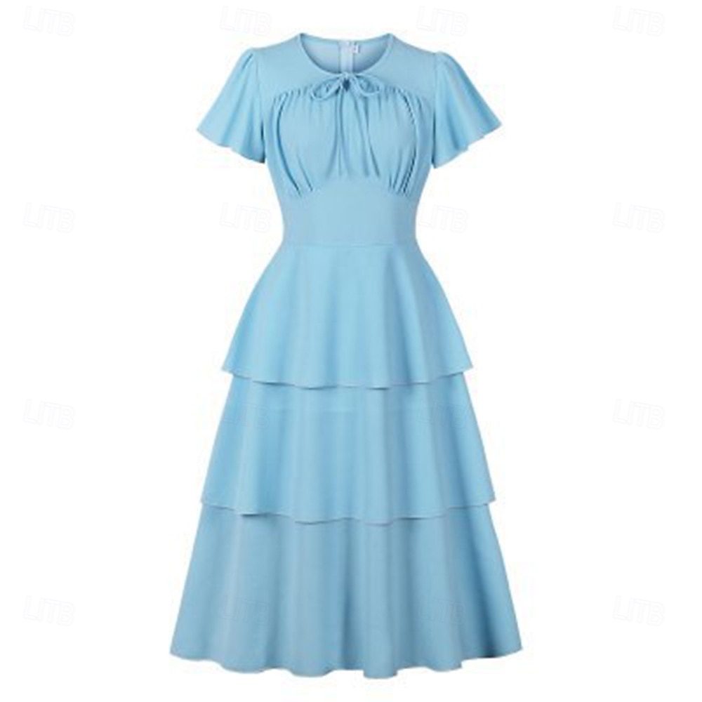 Szüret 1950-es Ruhák Fit and Flare Jelmez Női Karácsony Farsang Valentin nap Parti Hétköznapi Felnőttek Ruha Tavaszi nyár 2025 - $43.99 –P19
