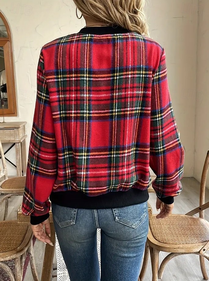 Dámské Neformální bunda Zahřívací Rychleschnoucí Zip Kapsy Elegantní Módní Denní Jednoduchý Geometrický Dovolená Ležérní Denní Běžné / Denní Standardní baseballový obojek Běžný Dlouhý rukáv Svrchn 2025 - $32.99 –P2