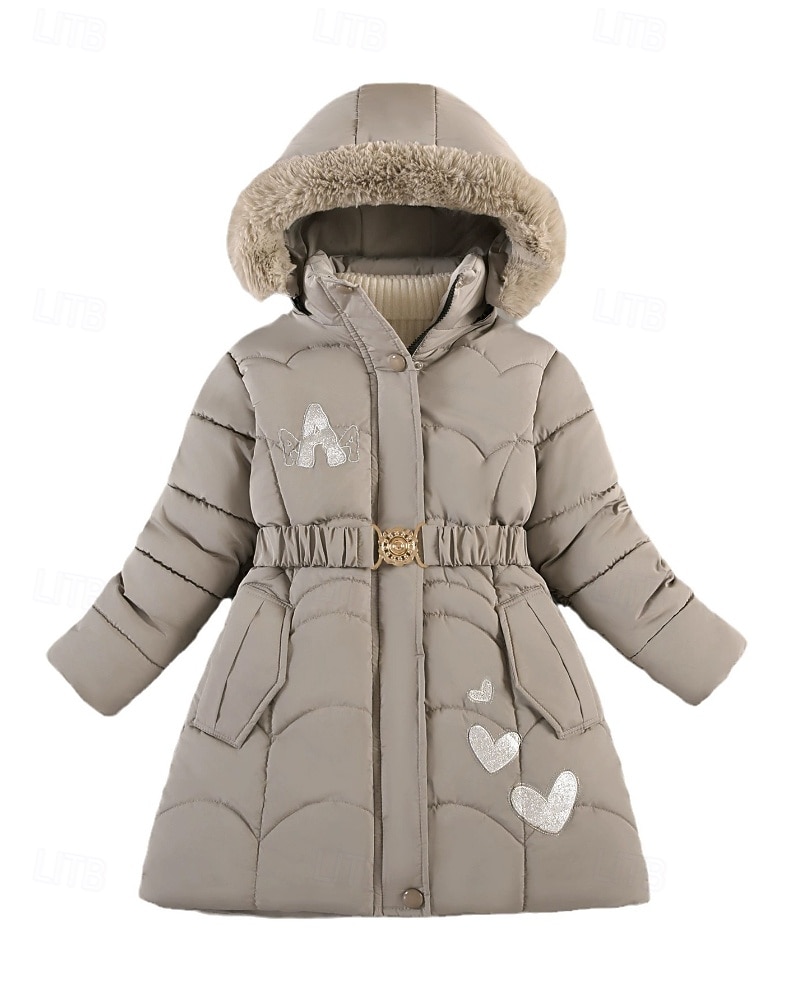 Bambini Ragazze Cappotto in Piuma Cuore Moda Cerniera Scuola Cappotto Capispalla 4-12 Anni Autunno Nero Rosa Vino del 2025 a $32.99 –P7