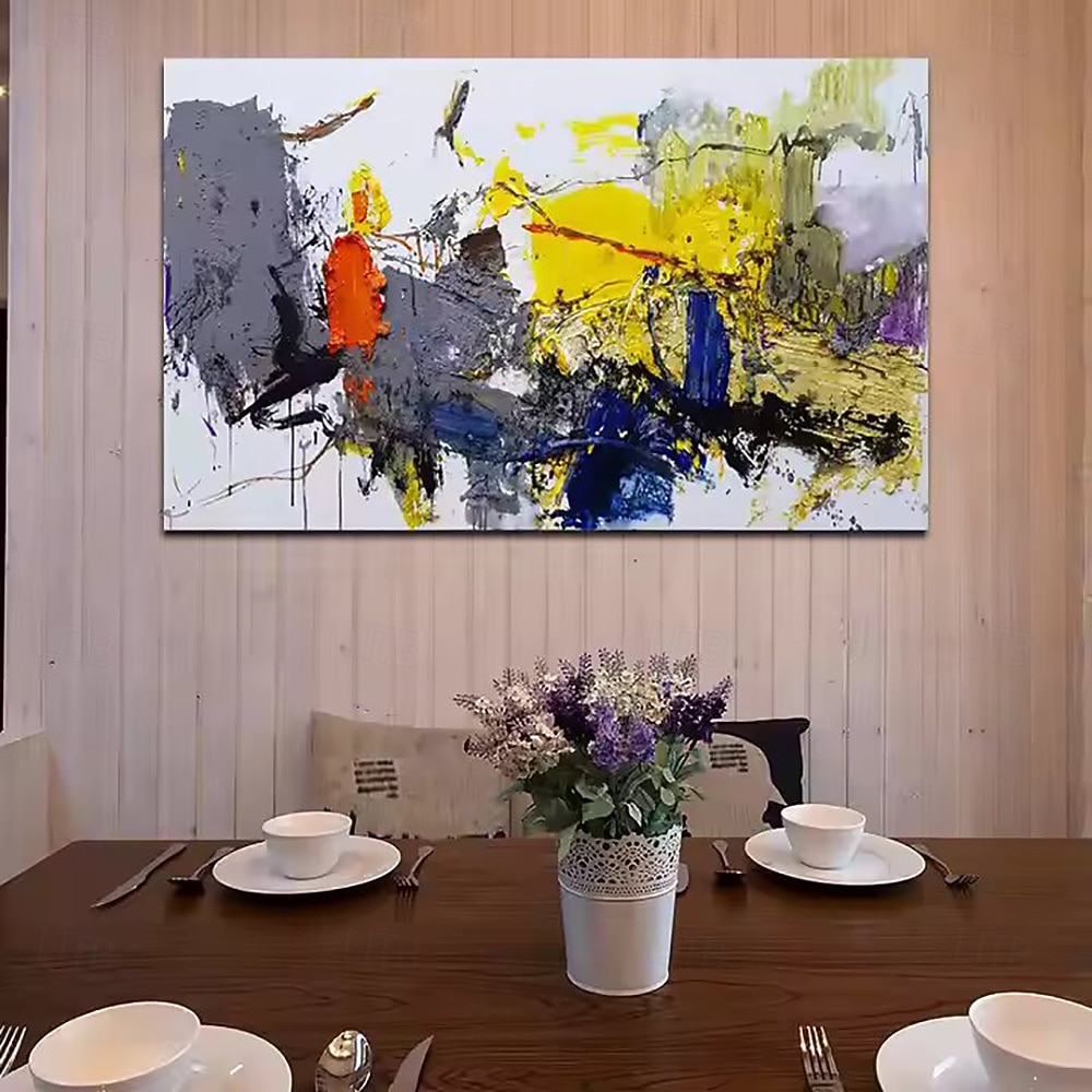 handgefertigtes Ölgemälde auf Leinwand, Wandkunst, Dekoration, moderne abstrakte Textur für die Inneneinrichtung, gerolltes, rahmenloses, ungedehntes Gemälde 2025 - $51.99 –P6