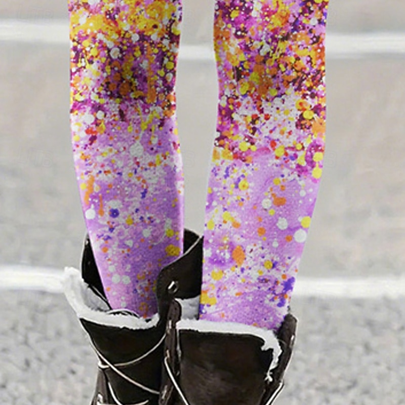 Per donna Pantaloni Leggings Leggings comodi Streetwear Casual Lunghezza intera Vita Alta Stampe Grafiche Elastico in vita Stampato Traspirabilità Confortevole Elasticizzato Vacanza Streetwear del 2025 a $17.99 –P3