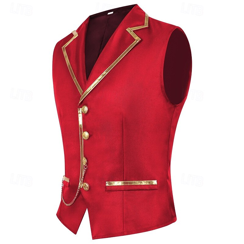 Rokoko Viktorianisch Renaissance Weste Prinz Edelmann Kostüm Herren Halloween Karneval Leistung LARP Renaissance-Messe Erwachsene Weste 2025 - $34.99 –P15