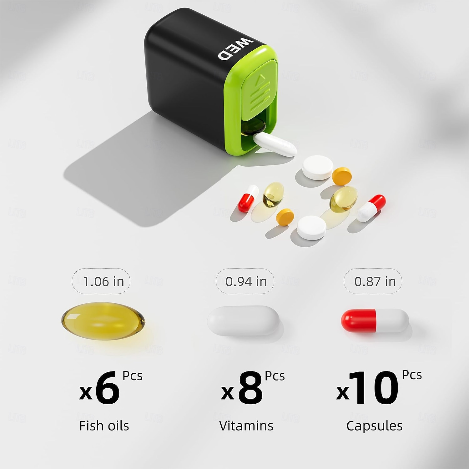 Weekly Pill Organizer Daily Case Holder Storage Box 7 Days Travel Pill Box Large Medicine Pill Case Container for Daily Medication Vitamin Supplement Fish Oil 2025 - $21.99 –P9