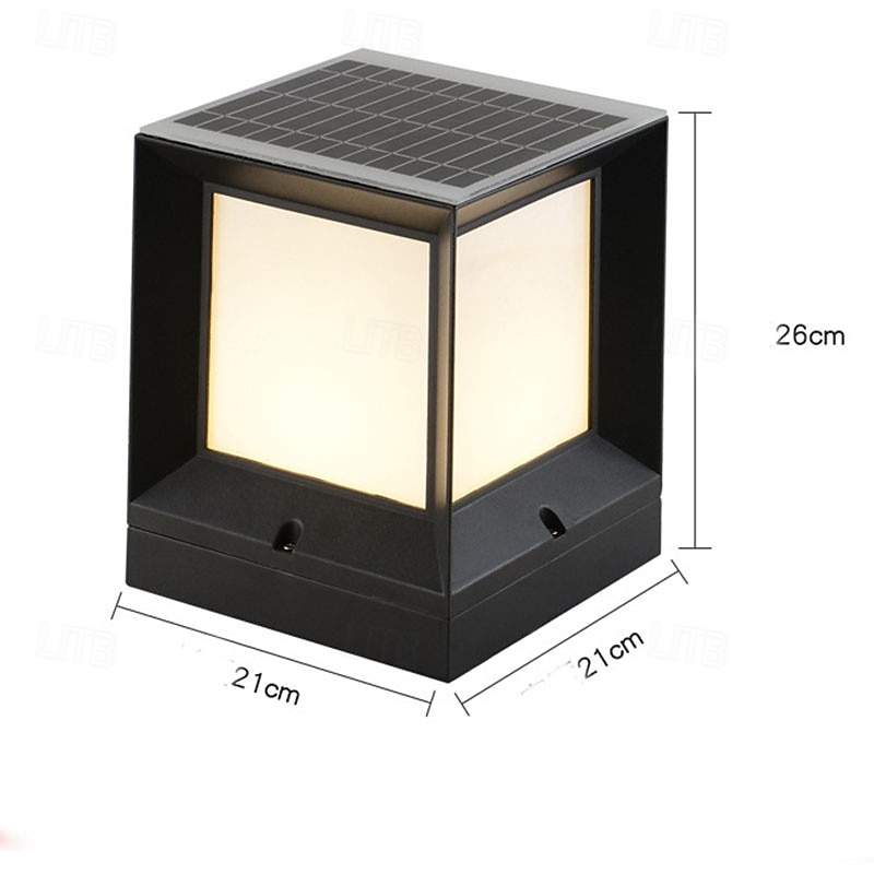 LED Outdoor Solor Post Lights 21cm Nordic Style Outdoor Column Lights Fence Post Cap Lights Waterproof IP54 for Deck Suitable for Door Stone Pillars Garden lamp Post 2026 - $172.99 –P5