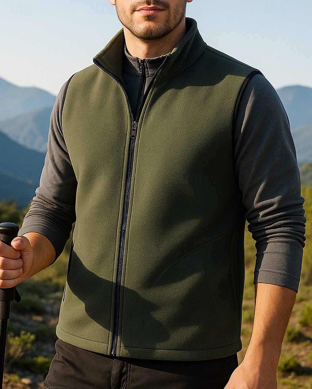 Herren Fleeceweste Ärmellos Weste Außen Thermowarm Winter Vollreißverschluss Polyester Schwarz Armeegrün Rot Jagd Angeln Klettern 2025 - $21.99 –P1