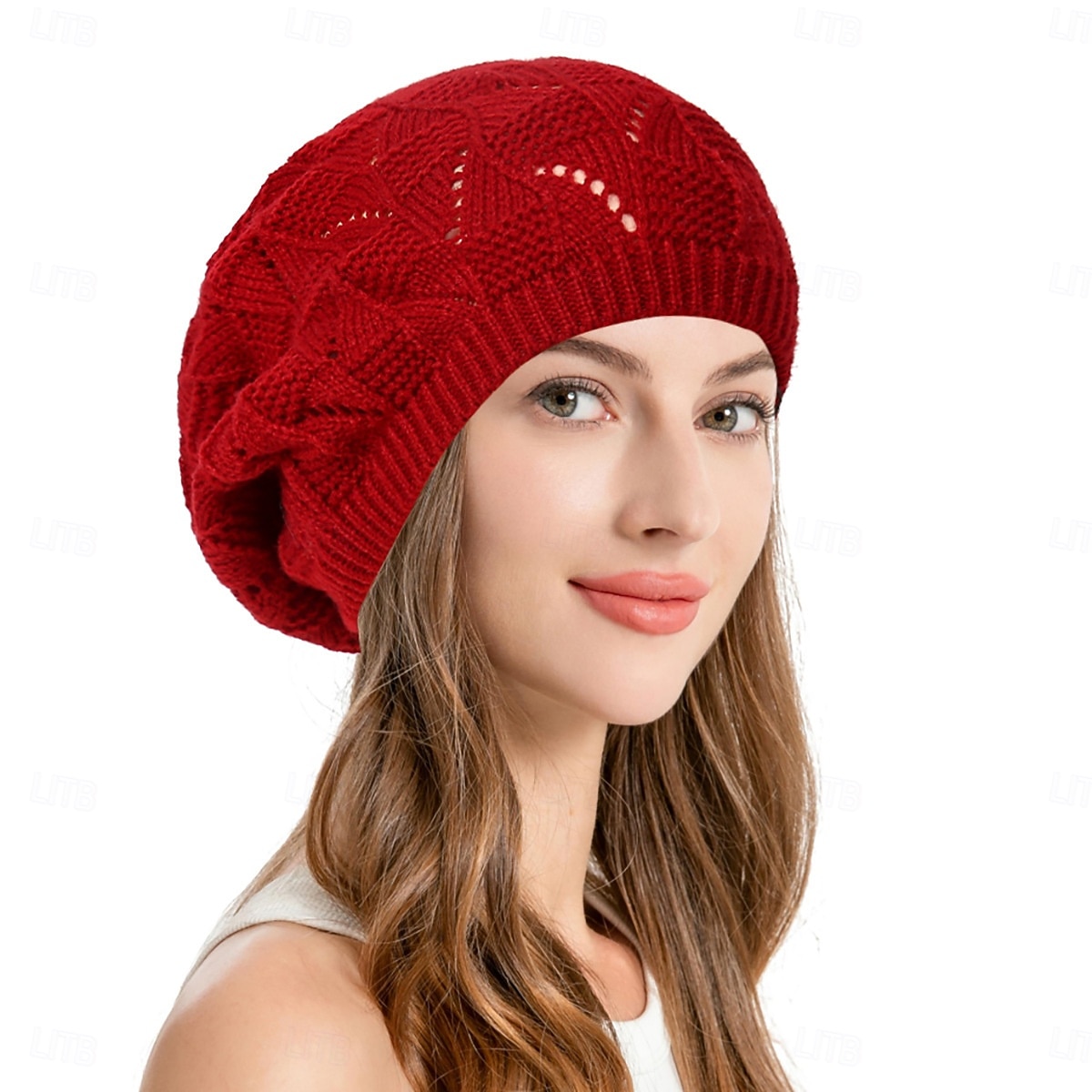Dames Hoed Meloen Cap draagbaar Ademend Buiten Straat Gebreid Heldere kleur 2026 - $5.99 –P3