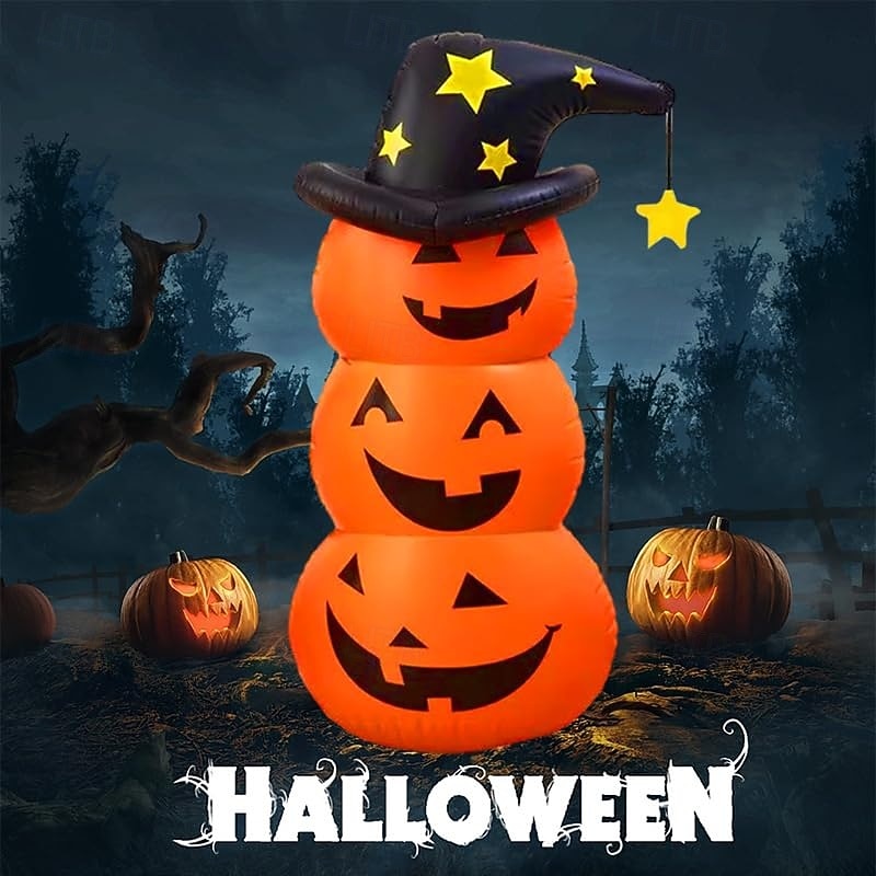Halloweenský dýňový balónek nafukovací dýňový mužík extra velký 53,1 palce (135 cm) dýňový houpací párty dekorace dekorační doplněk pro domácí dekoraci luxusní kostým škola festival kulturní 2025 - $44.99 –P1