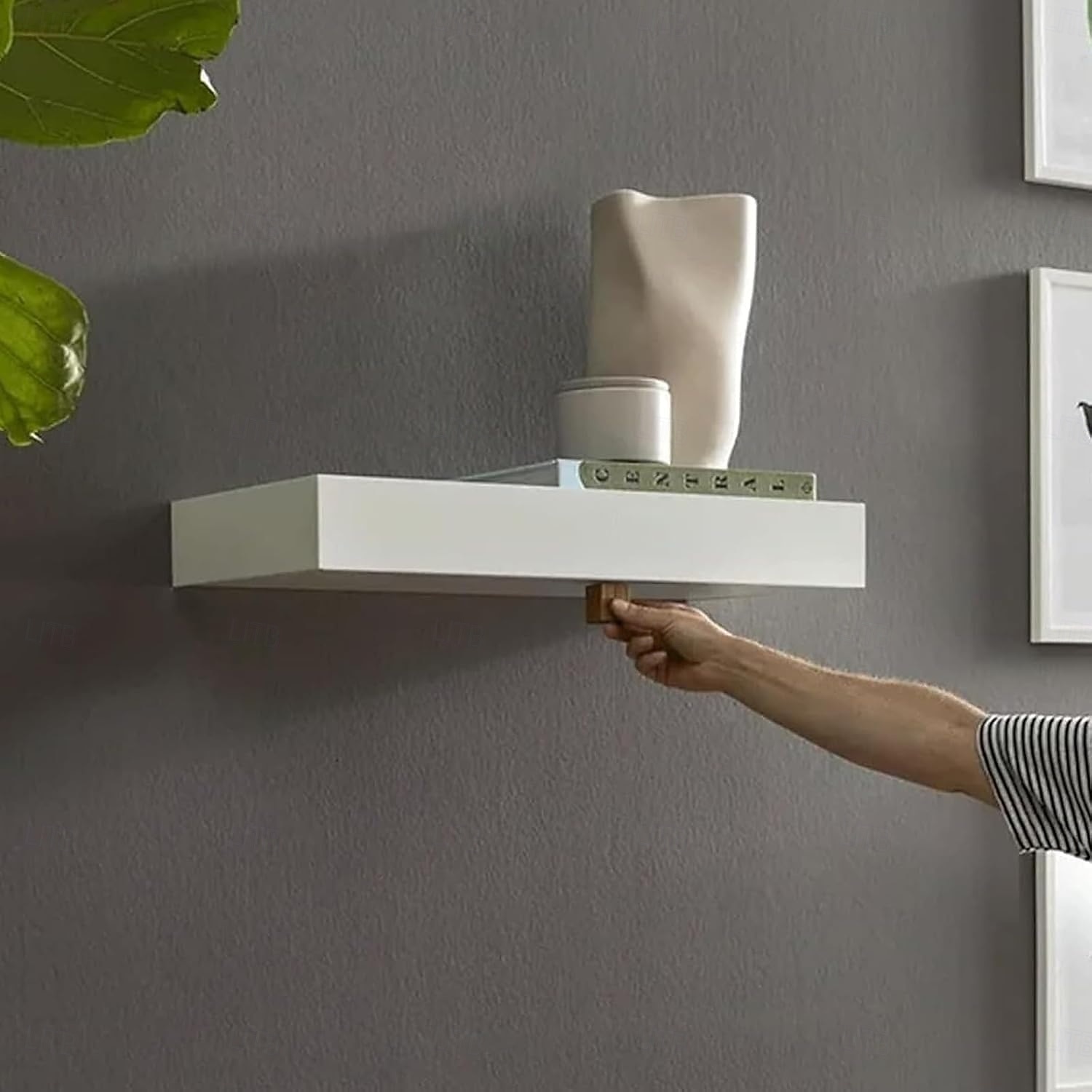 Étagères design avec compartiments, étagères flottantes cachées, solutions de rangement à compartiments dissimulés améliorées, panneau mural pour salon bureau, décoration d'étagère en bois de 2026 ? $92.99 –P8