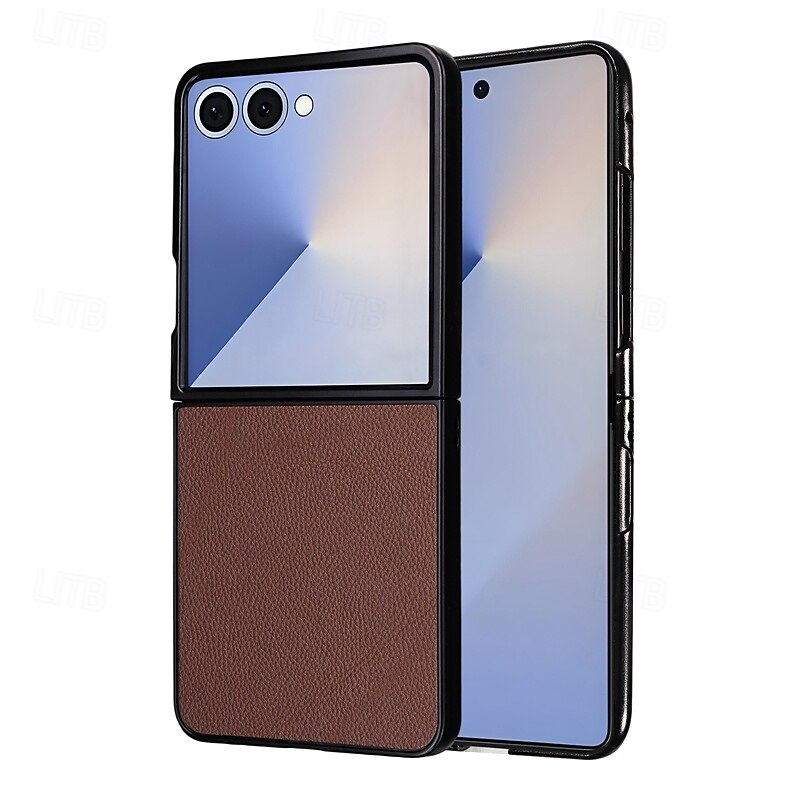 telefono Custodia Per Samsung Galaxy Z Flip 7 Z Flip 7 FE Z Flip 6 Z Flip 5 Copertura Posteriore Resistente agli urti Retrò TPU Pelle PU del 2025 a $9.99 –P12
