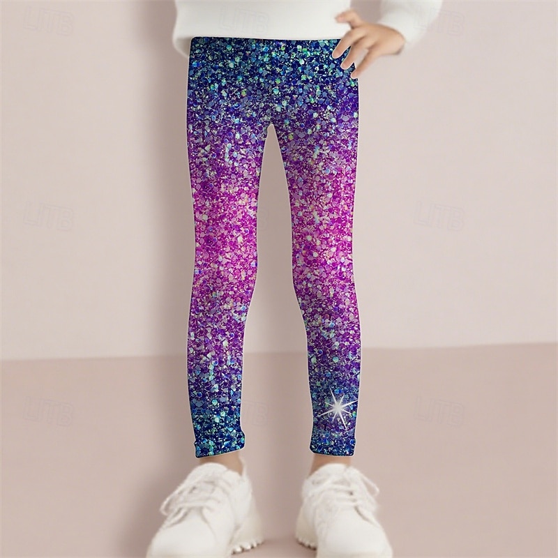 Voor meisjes 3D Grafisch Broek Legging Lente Herfst leuke Style Basic Kinderen 4-12 jaar Buiten Casual Dagelijks Normale pasvorm 2025 - $10.49 –P1