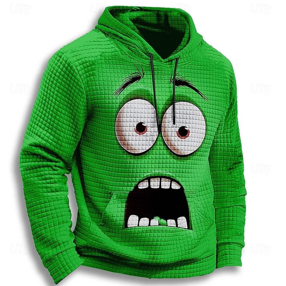 Per uomo 3D Felpa con Cappuccio Felpa Gotico Girocollo Feste Regalo Abbigliamento casual alla moda Rosso Blu Coulisse Autunno Inverno progettista del 2025 a $26.99 –P5