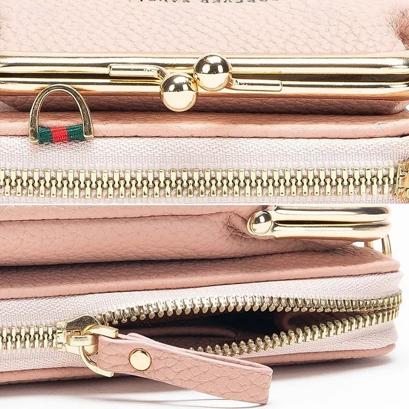 Portafoglio a tracolla da donna con porta cellulare, elegante mini borsa a tracolla ricamata, borsa da donna multifunzionale, piccola borsa a tracolla alla moda casual per l'uso quotidiano del 2025 a $17.49 –P4