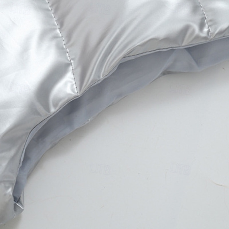 Per uomo Gilet imbottito Gilet Vacanza Quotidiano Data Moda Casual Autunno & Inverno Tasca Nylon Caldo Confortevole Tinta unica Cerniera Con Cappuccio Vestibilità regolare Argento Nero Rosso Argento del 2026 a $34.99 –P6